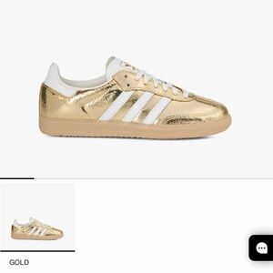 adidas Gold and White Women's Sneakers